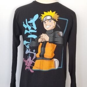 Naruto Black Longsleeve Shirt, unisex,  medium